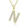 Gold Color Pendant Necklace with Chain for Women - Initial Jewelry Gift