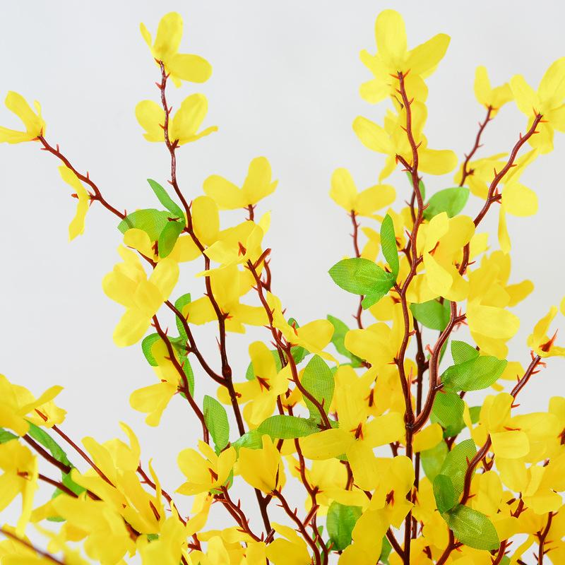 Artificial Flowers Vine Flower Garland Spring Yellow Flowers Artificial Winter Jasmine Vines Fake Flower Vine Hanging Flowers