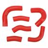 Radiator Coolant Hose Silicone Heat Resistant Leakage Proof Radiator Coolant Hose Kit for Magna VF1100C VF1000C V65 Red