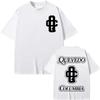 Rapper Quevedo Columbia Double Sided Print T Shirts Harajuku Hip Hop Short Sleeve T-shirt Men Women Casual Fashion Loose T-shirt