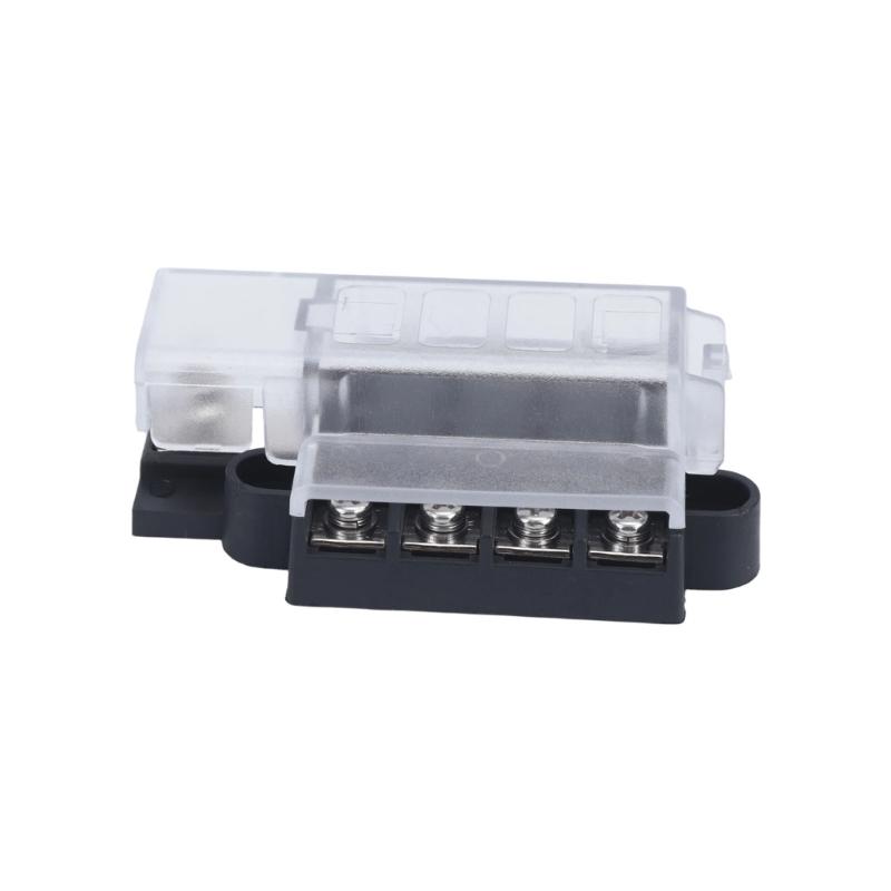 Car Fuses Box Circuit Block with Screw Connections, 4/6/8 Way Multiple Output Positions and Mounting Ears