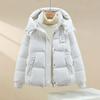 Removable hat down padded jacket women's new small padded jacket loose fashion padded jacket