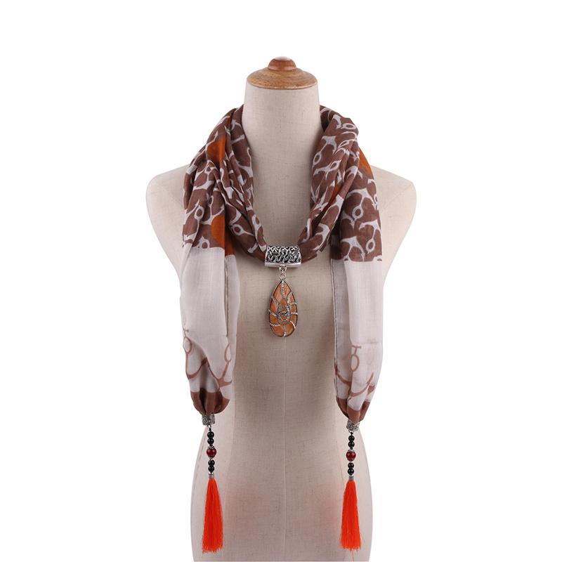 Women's Shawl Scarf Necklace Ethnic Style Scarf Mongolian Clothing Accessories