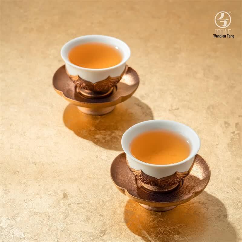 Wan Qiantang Shaanxi History Museum Co-branded Great Tang Gold Bowl Ceramic Tea Set