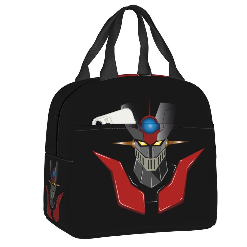 Boîtes à lunch réutilisables personnalisées Ufo Robot Grendizer Goldrake Mazinger Z pour femmes, étanches, isothermes, sac à lunch isolé pour le travail