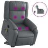 VidaXL Electric Massage Recliner Armchair Grey Faux Leather 3205174