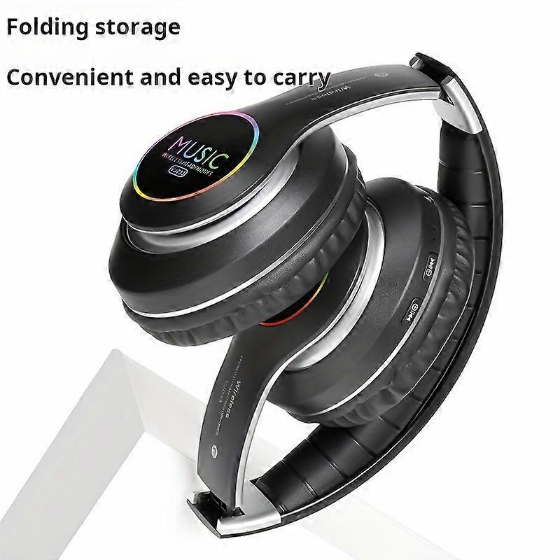 Lightweight and foldable wireless Bluetooth earphones with deep bass