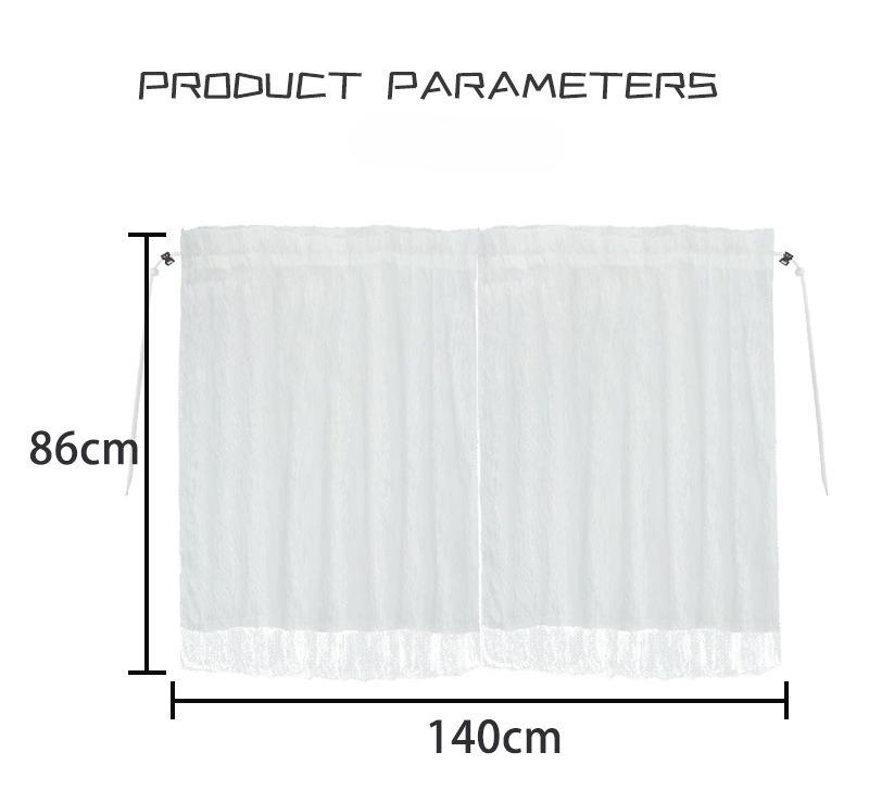 Lace Double-layer Car Privacy Curtains Universal Divider Curtain Between Rear Seat Auto Blackout Curtains Sun Shades