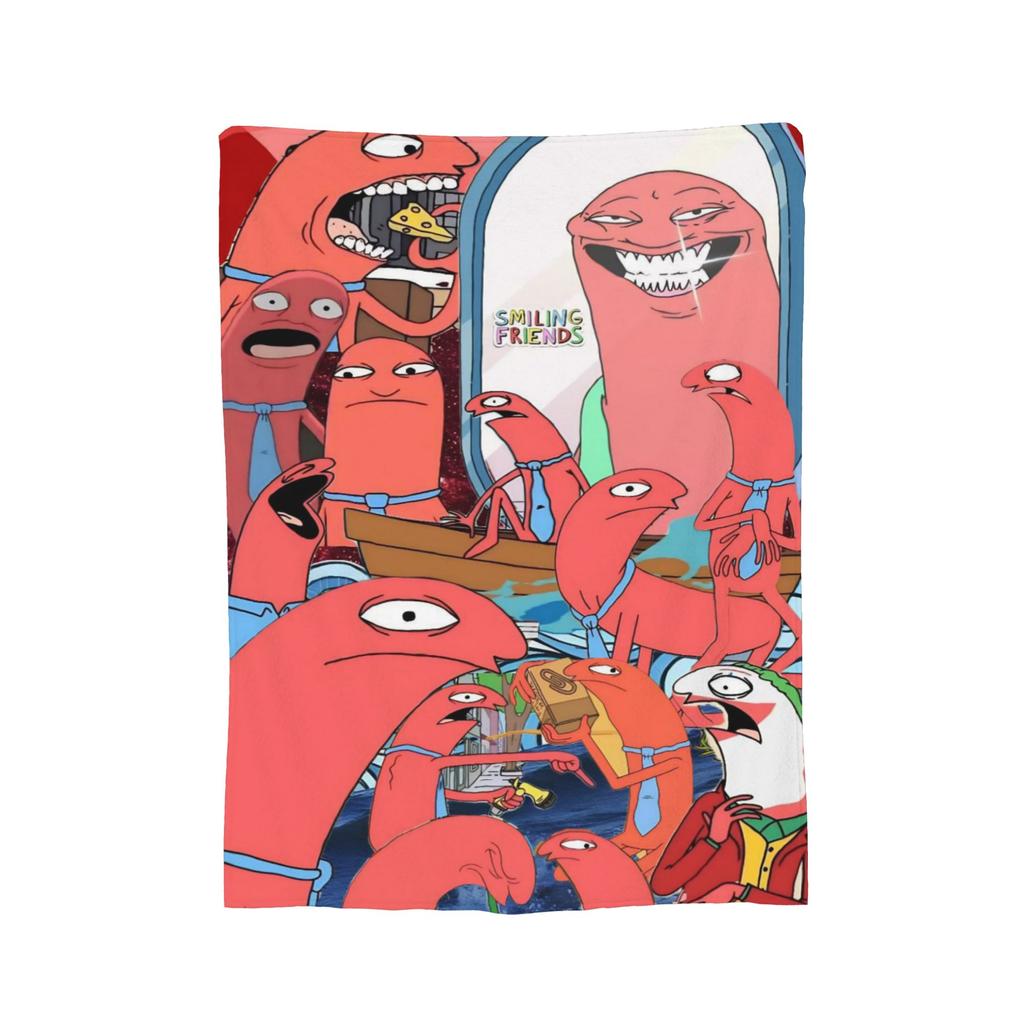 Smiling Friends Pim and Charlie  Blanket Multi-size Super Soft Cozy  Throw Blankets for Couch Sofa and Bed