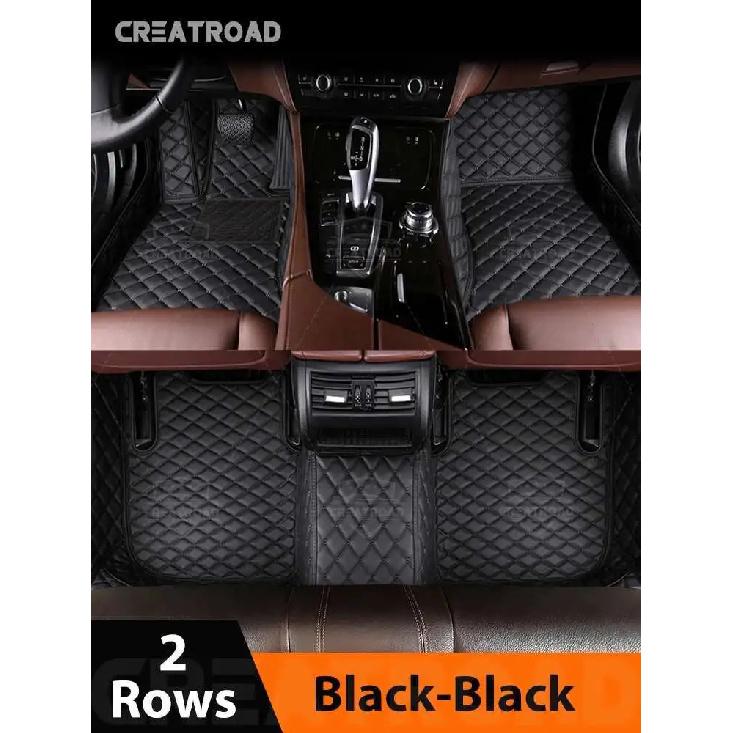 Autofußmatten für Toyota Highlander Hybrid 7 Sitze -2025 Auto-Fußmatten Automobil-Teppichabdeckung Innenzubehör