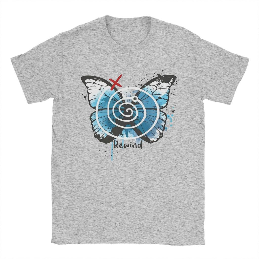 Unisex's Life Is Strange Butterfly T-Shirts 100% Cotton Tees Summer Vintage Short Sleeves T Shirt O-Neck Hippie Custom DIY Tshirt