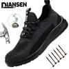 Men Safety Shoe Security Anti-smash Anti-puncture Male Steel Toe Cap Shoes Puncture Proof Indestructible Men's Work Shoes