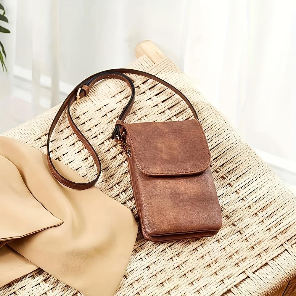 Women's Crossbody Bag, Phone Holder, Wallet, Small Square Shoulder Bag with Adjustable Shoulder Strap, Suitable for Everyday Wear and Commuting.