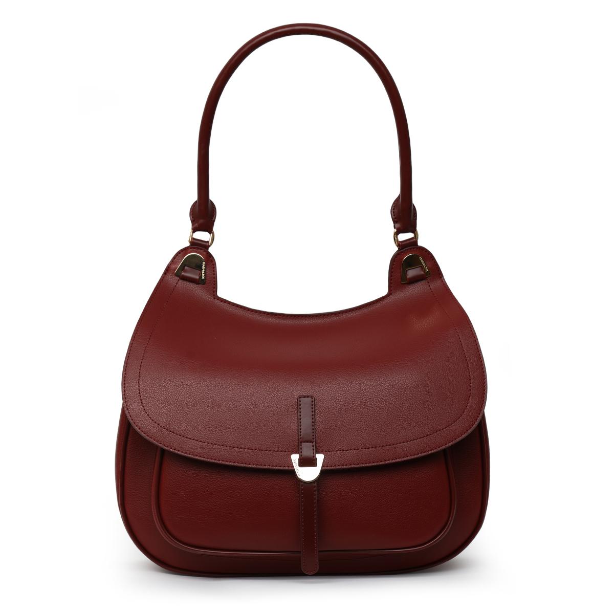 

Червона жіноча сумка на руку і через плече Matmazel Baten