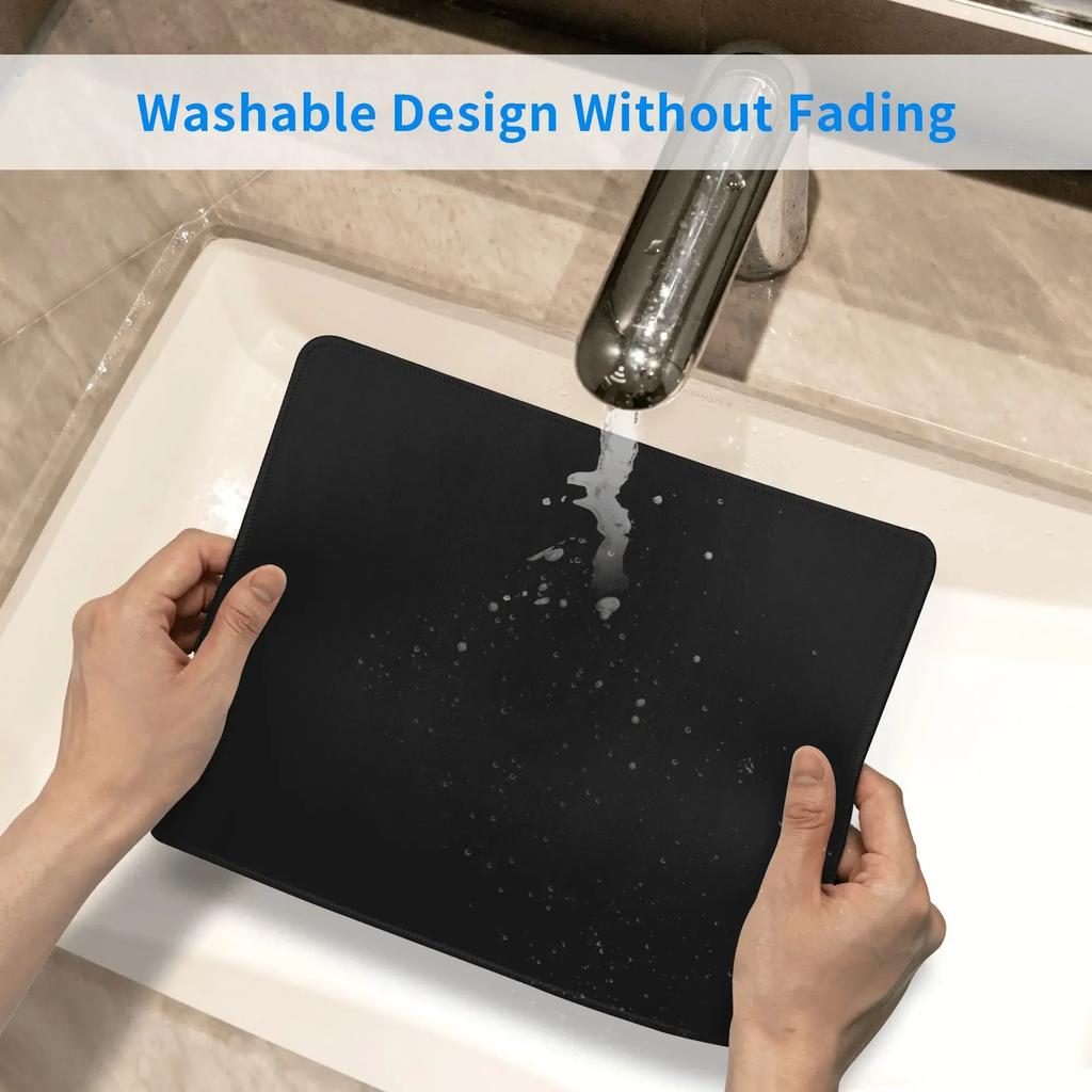 New PU Leather Mouse Pad Waterproof Cute Desk Pad Solid Colour Simple Stationery Desktop Computer Accessories Office Supplies