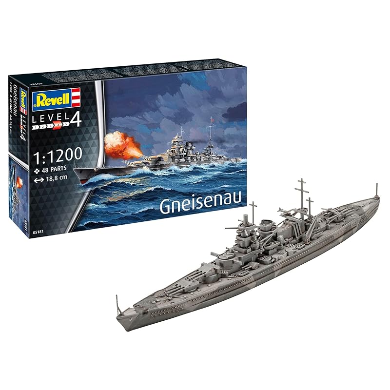 

german level 1/1200 Germany battlecruiser Gneisenau plastic model 05181