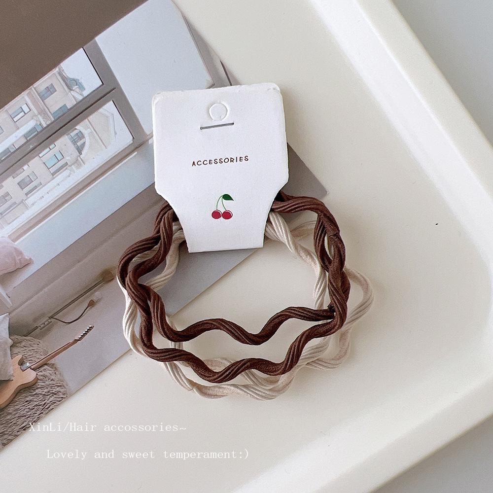 Confezione da 4. Colore Caramella Anello Base per Capelli Elastico per Capelli con Onde che Cambiano Colore Elastico per Capelli da Donna Accessorio per Capelli