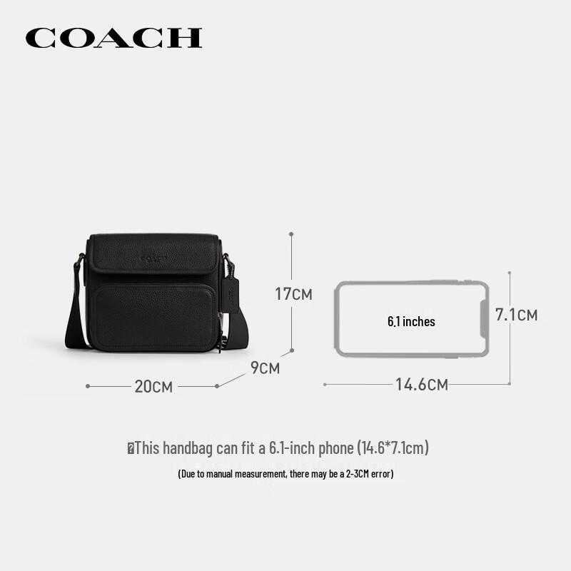 COACH Men's SULLIVAN Flap Shoulder Crossbody Bag