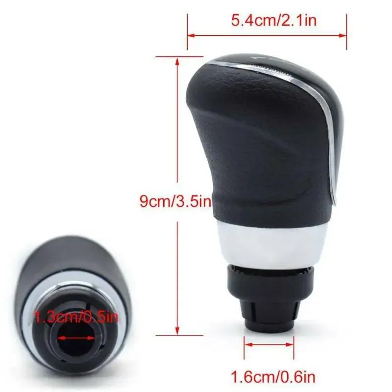 5 Speed Manual Car Gear Shift Knob Shifter Boot Stick PU Leather +Plastic For Ford Fiesta MK7 2008-2013 Focus MK2 FL 2008-2011