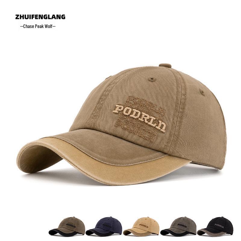 Men's Cotton Solid Color Curved Brim Baseball Cap - Outdoor/Sun Hat for Spring & Summer