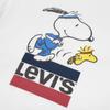 Colaboração Levis X Peanuts Moda Casual Padrão de Desenho Animado Camiseta de Manga Curta Tops Unissex 16143-0080