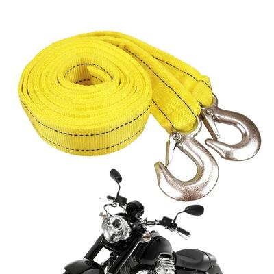 4M Heavy Duty 5 Ton Motorcycle Tow Cable Towing Pull Rope Strap Hooks Van Road Recovery for Motorcycle