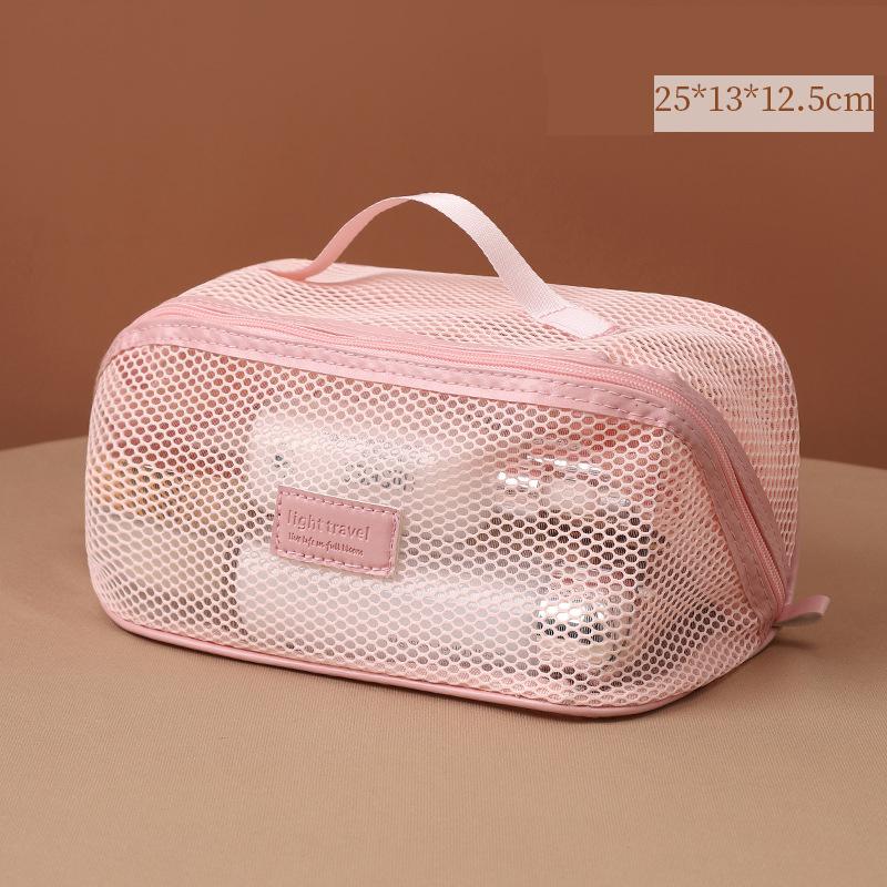 

Multi-Functional Mesh Makeup Bag Pouch Large Capacity Portable Storage Case Travel Toiletry Bags Cosmetic Bags for Women