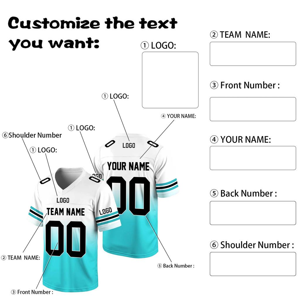 Maillots de football personnalisés Nom et numéro d'équipe imprimés personnalisés Uniforme de sport pour hommes, femmes et jeunes