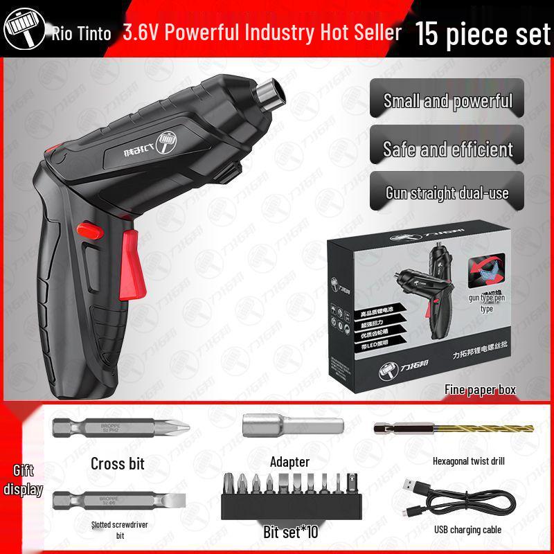Multifunktions-Elektroschrauber-Werkzeugkasten: Haushalts-Reparatur- und Montage-Set