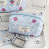 New Cute Strawberry Print Women Cosmetic Storage Bag Large Capacity Toiletry Makeup Pouch Handbag Ladies Zipper Quilting Bag