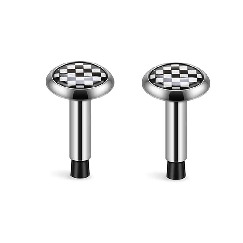 2Pcs Car Door Safety Metal Bolt Door Lock Button Pin Decor For MINI COOPER S One JCW F53 F54 F55 F56 F60 R50 R55 R56 R57 R60 R61