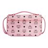 MCM Gold Tone Metal Hardware Faux Leather Shoulder Crossbody Tote Bag Medium Pink Women bags MWRFAXT01PZ001