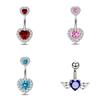 Stainless Steel Navel Rings For Women Flash  Bikini Belly Button Nail Body Decor Piercings Jewelry