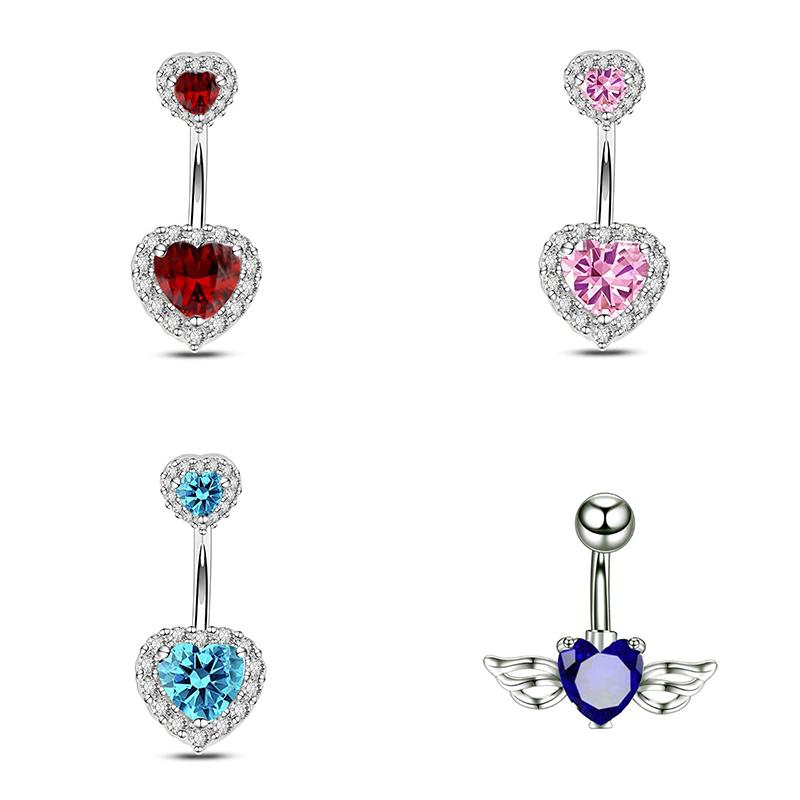 Stainless Steel Navel Rings For Women Flash  Bikini Belly Button Nail Body Decor Piercings Jewelry
