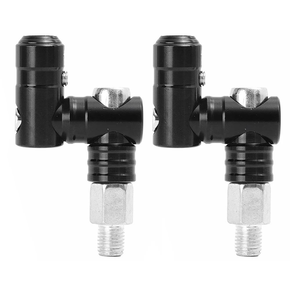 2Pcs Adjustable Motorcycle Mirror Mount Aluminum Zinc Zinc Alloy Mirror Riser Bracket  Bike Accessories