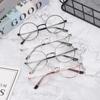 New Fashion Flexible Portable Metal Eyewear Round Ultra Light Resin +1.00~+4.0 Diopter Eyeglasses Vision Care Reading Glasses