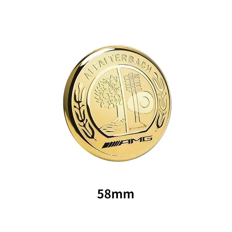 Samolepka na auto 1ks 52mm 58mm Znak emblému loga krytu na volant auta Pro Mercedes Benz Třída B/C/E/S Třída A C200L GLC