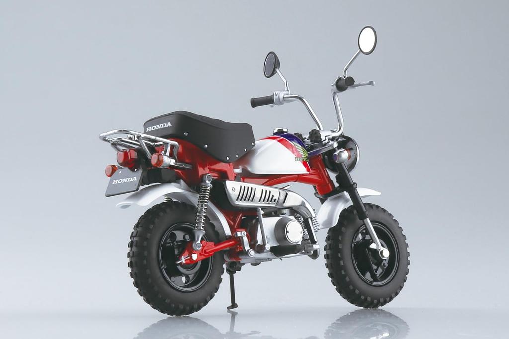 Aoshima Bunka Kyozaisha Skynet Completed Bike Honda Monkey Special Shasta White 1/12 (Tricolor)