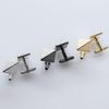 Made In Brass Geometric Silver [Tabarat] Cufflinks, Men's, Japan, Cufflinks,