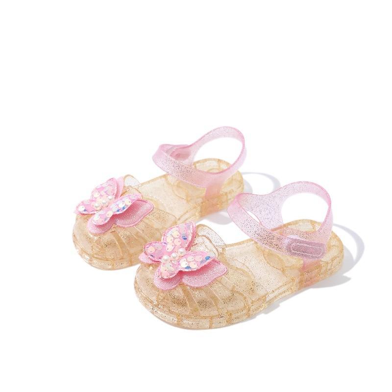 Fashion Kid Shoes New Summer Versatile Girl Sandal Crystal Princess Breathable Kid Sandals Sweet Soft Sole Comfort Jelly Shoe