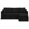 Black Sofa 198 x 134 x 80 cm Velvet