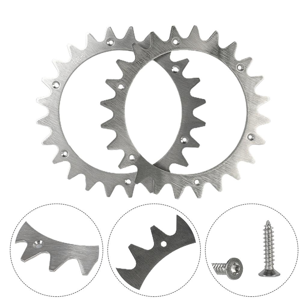 Stainless Steel Slip Resistant Wheel Provides Outstanding Grip and Stability for Worx Landroid S/M Grass Cutting Robot