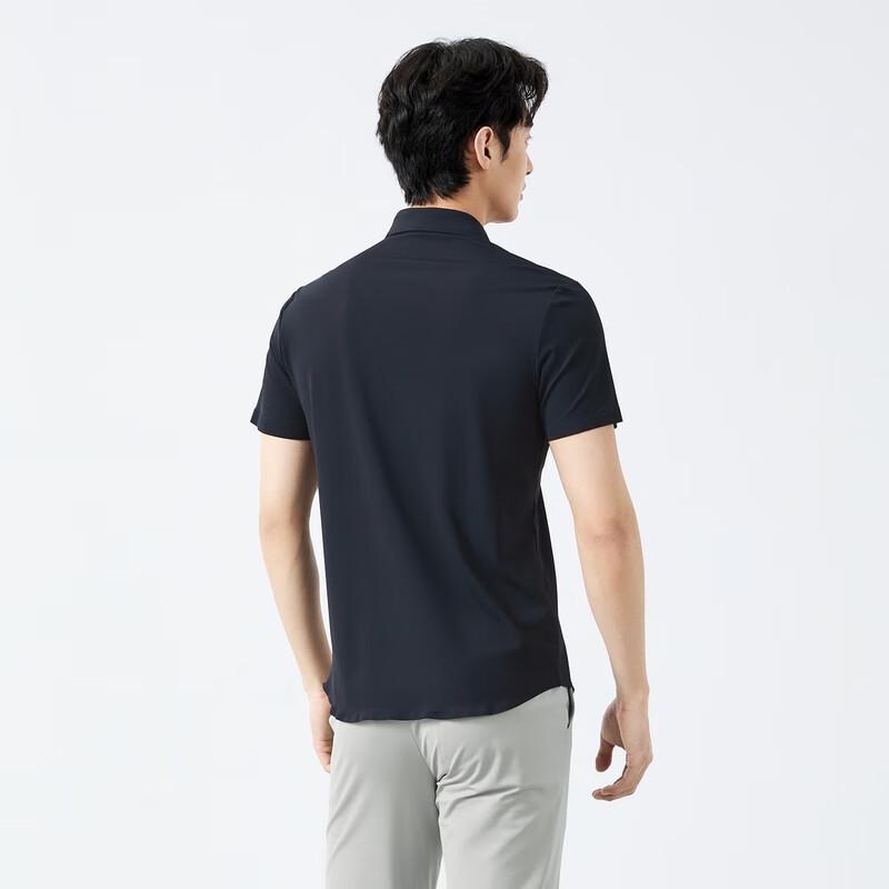 

Men s Seamless High-Elastic Casual Short-Sleeve Shirt L