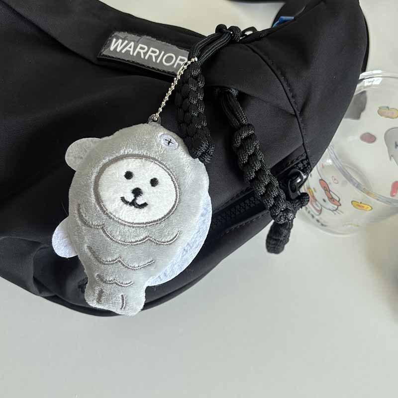 

Милый плюшевый брелок в виде рыбы-медведя, мультяшная кукла-игрушка для женщин, девочек, украшение для сумки, подвеска для автомобиля, брелок для ключей, детский подарок, аксессуары