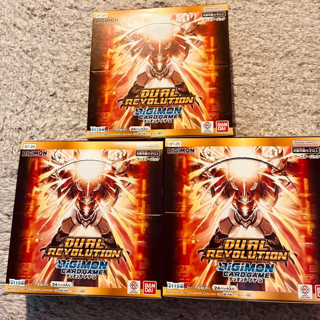 Digimon Card Game DUAL REVOLUTION BT-25 3BOX