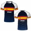 T-shirt da allenamento da calcio a maniche corte con stampa 3D da uomo per l'estate