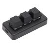 3-Tasten-Tastatur 3 Modi Kabelgebunden 2,4G Anpassbare Mechanische Gaming-Tastatur 230mAh für PC-Computer
