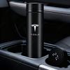 Für Model 3 Model S X Model Y Roadster SpaceX Edelstahl Thermosbecher Intelligentes Display Vakuum Auto Wasserbecher Autoaufkleber