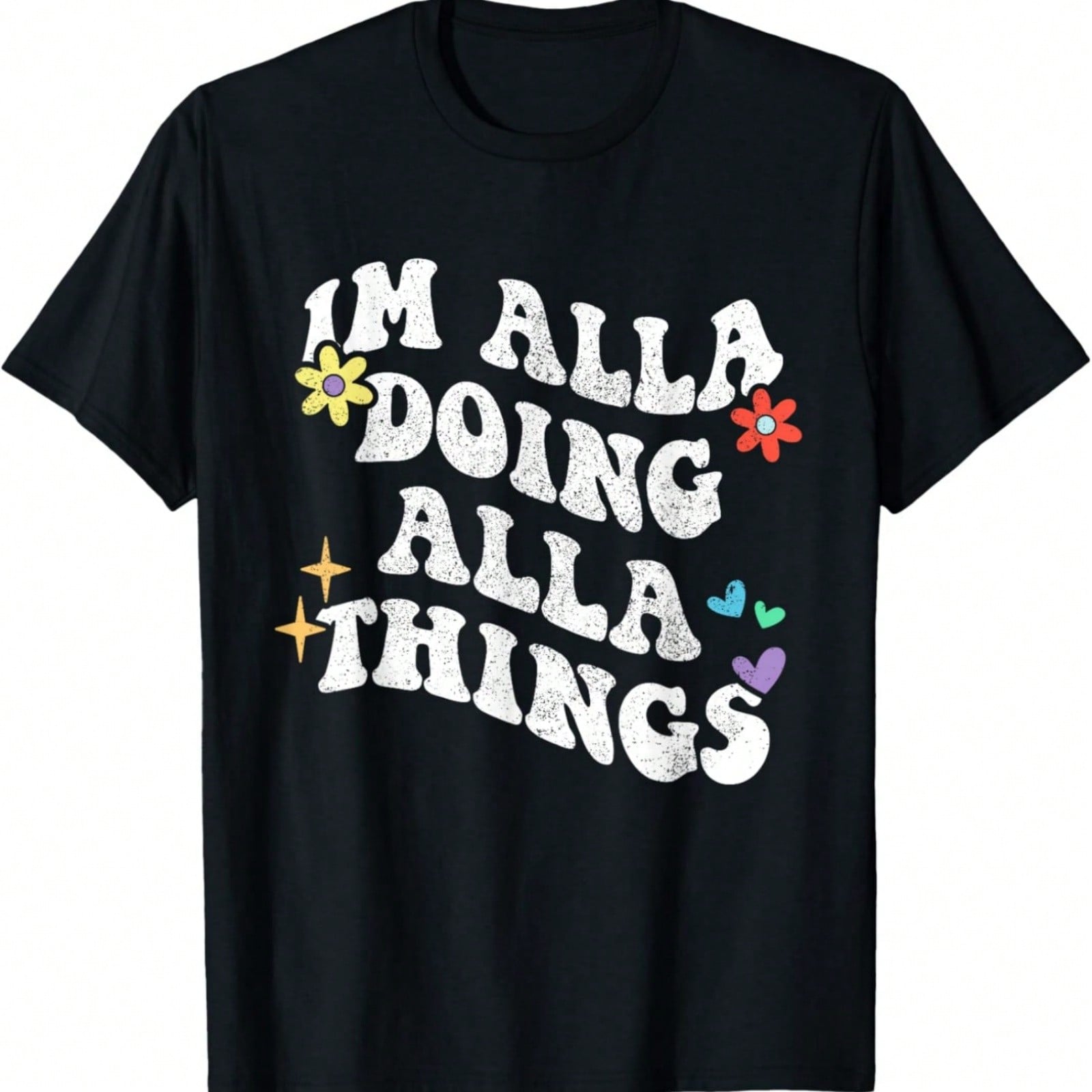 Retro Groovy Im Alla Doing Alla Things Funny Mother s Day T-Shirt S разноцветный