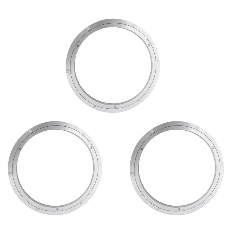 B97A-3X Aluminium Rotating Turntable Bearing Swivel Plate 12 Inch Silver серебряный